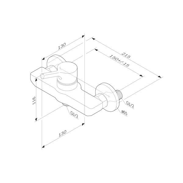 Смеситель Am.Pm X-JOY S F85B20022 для душа