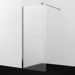 Душевая перегородка WasserKRAFT Rur 30W39GR-MG 90 см профиль графит стекло матовое