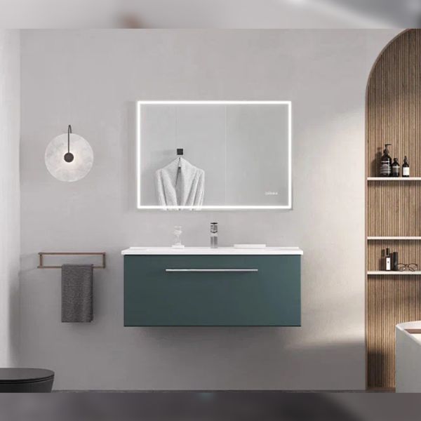 Тумба под раковину подвесная Velvex Posse tp.POS.OSK.105.1Y верде, 105 см