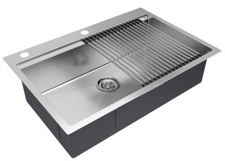 Мойка нерж. сталь KRONER-PRO 75 + ролл-мат PRO в цвет мойки, PM707551-BS+R405-BS Мойка нерж. сталь KRONER-PRO 75 + ролл-мат PRO в цвет мойки, PM707551-BS+R405-BS