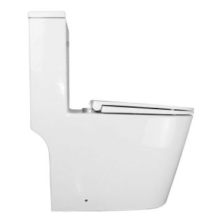 Унитаз-моноблок Azario Scala AZ-8101 безободковый торнадо белый