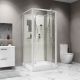 Душевая кабина Niagara Standart ST100/15Q/BK 100x100 см профиль белый стекло прозрачное