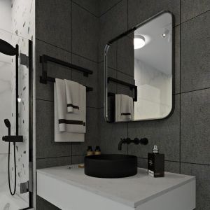 Полотенцесушитель электрический Indigo Nix DGN20-50BRRt 20x50 см чёрный муар