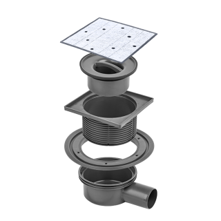 Душевой трап Трап Bettoserb 13000088B 15x15 SIMPLY PERFECT MULTISIPHON - горизонтальный выпуск Душевой трап Трап Bettoserb 13000088B 15x15 SIMPLY PERFECT MULTISIPHON - горизонтальный выпуск