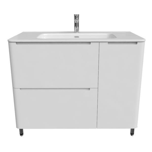 Напольная тумба с раковиной IDDIS Edifice EDI10WFi95K 100см белый