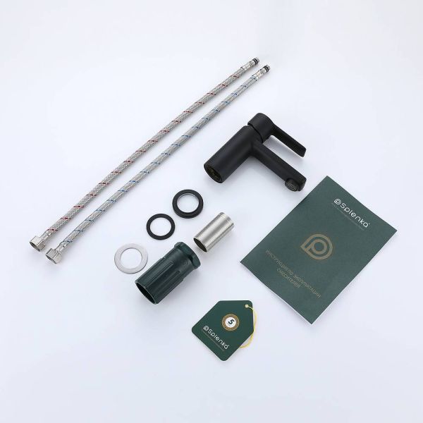 Смеситель для раковины Splenka S06.10.06 чёрный