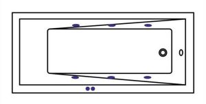 Гидромассажная ванна Whitecross Wave 0101.160080.100.SOFT.CR 160x80см Soft хром