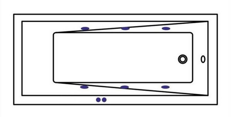Гидромассажная ванна Whitecross Wave 0101.160080.100.SOFT.CR 160x80см Soft хром