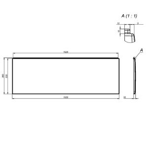 Панель фронтальная для ванны Am.Pm X-Joy W94A-165-070W-P 165 см белый