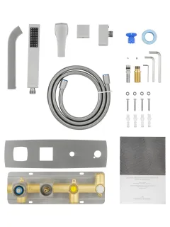 Смеситель для ванны и душа Wonzon & Woghand Flex WW-88889072-BN брашированный никель