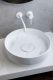 Раковина накладная Armadi Art Sole Corian 801-CLCT 40 см Calacatta