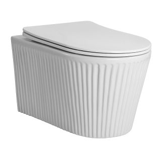 Унитаз подвесной Azario Still AZ-1909T безободковый торнадо белый