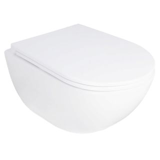 Унитаз подвесной Azario Rumba AZ-5175T-WHT безободковый торнадо белый