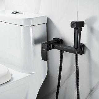Гигиенический душ со смесителем Rose R1505H-1 чёрный матовый Гигиенический душ со смесителем Rose R1505H-1 чёрный матовый