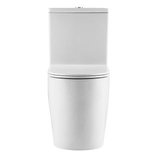 Унитаз напольный Azario Luma AZ-1253ST безободковый торнадо белый