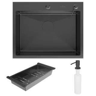 Кухонная мойка Roxenbath Simple 60 560220-60B графит