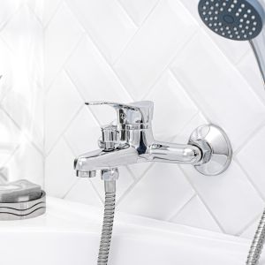 Смеситель для ванны с душем РМС SL86-009 хром
