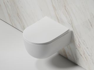 Унитаз подвесной Ceramicanova Модена (Modena) CN6063 безободковый белый