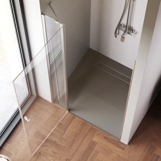 Душевая дверь  AM.PM Sunny W87G-100-1P-MT прозрачное стекло профиль серебристый 100x190