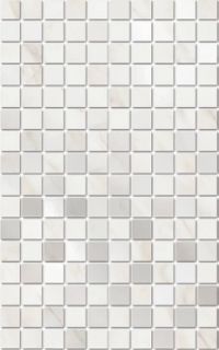 Декор Kerama Marazzi MM6359 Гран Пале белый мозаичный глянцевый 25x40x0,8