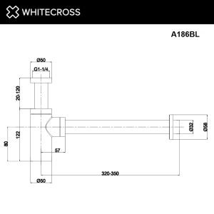 Сифон для раковины WHITECROSS A186CR хром