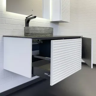 Тумба с раковиной Comforty Геленджик 00-00018719 120 см белый матовый Тумба с раковиной Comforty Геленджик 00-00018719 120 см белый матовый
