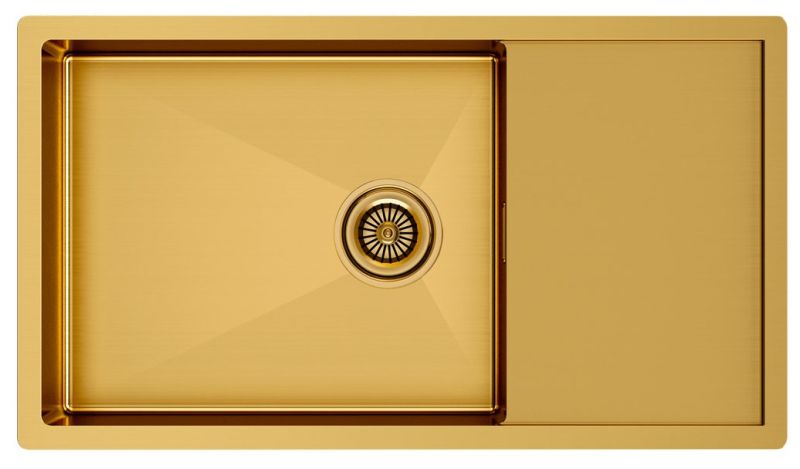 Мойка кухонная Paulmark Gerberg PM217844-BG брашированное золото Мойка кухонная Paulmark Gerberg PM217844-BG брашированное золото