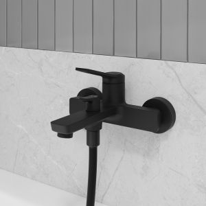 Смеситель для ванны IDDIS Parker PARBL02i02WA чёрный матовый