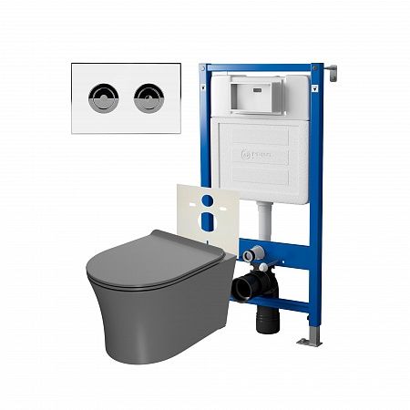 Комплект унитаза с инсталляцией Point Элемент PN48215WC с сиденьем Микролифт Комплект унитаза с инсталляцией Point Элемент PN48215WC с сиденьем Микролифт