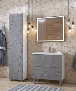 Пенал Vigo Geometry pn.GEO.45 бетон 45 см бетон