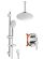 Душевой комплект Swedbe Platta 5537 хром