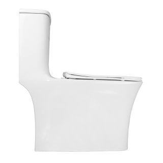 Унитаз-моноблок Azario Gressa AZ-1111 безободковый белый