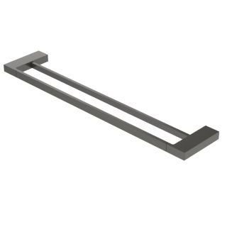 Полотенцедержатель двойной Cezares Движение (Slider) SLIDER-THD-60-GM оружейная сталь