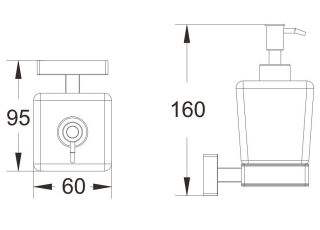 Дозатор жидкого мыла Shevanik SG5644C белый Дозатор жидкого мыла Shevanik SG5644C белый