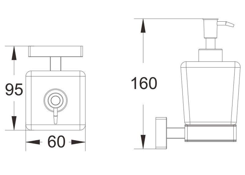 Дозатор жидкого мыла Shevanik SG5644C белый