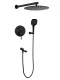 Душевой комплект Filarete Roun FL1026BL чёрный матовый