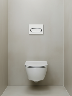 Ravak Кнопка инсталляционная Chrome белая X01455