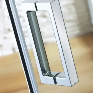 Душевая дверь Duschwelten в нишу МК 800 ST/N 5071005001040 120*200 петли слева хром, стекло прозрачное
