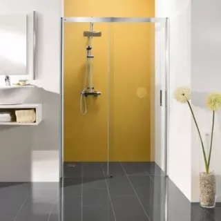 Душевая дверь Duschwelten в нишу МК 800 ST/N 5071005001040 120*200 петли слева хром, стекло прозрачное