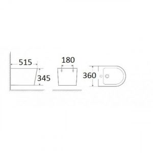 Биде WW SK  Арт. SALZBACH 005 MT-BL 10000003771