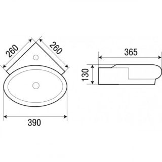 Раковина подвесная WW SK Арт. AISBACH 5010 10000003871