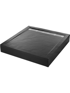 Душевой поддон Weltwasser с сифоном WW TRS 100 STONE-BL 10000004379 черный матовый