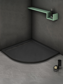 Экран для поддона WeltWasser полукруглый WW SKR SKR100-BL 10000004410 черный
