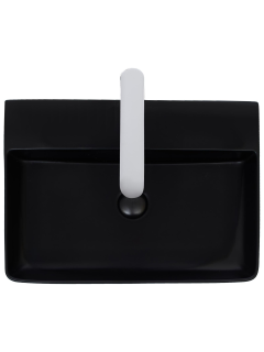 Раковина Weltwasser накладная матовая черная 600х420х120 WW ELBACH 2173 MB 10000004504