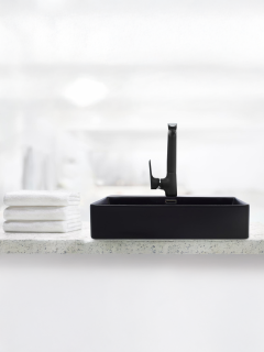 Раковина Weltwasser накладная матовая черная 600х420х120 WW ELBACH 2173 MB 10000004504