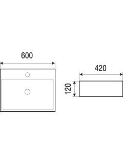 Раковина Weltwasser накладная матовая голубая 600х420х120 WW ELBACH 2173 MBL 10000004506