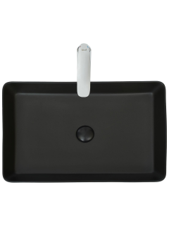 Раковина Weltwasser накладная матовая черная 600х405х110 WW ELBACH 2174 MB 10000004508