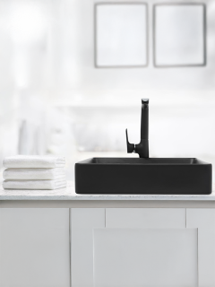 Раковина Weltwasser накладная матовая черная 510х405х110 WW ELBACH 2178 MB 10000004509