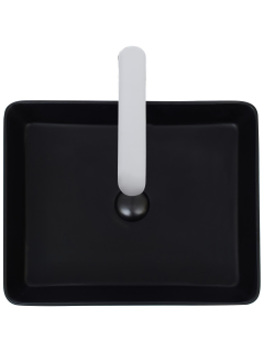 Раковина Weltwasser накладная матовая черная 510х405х110 WW ELBACH 2178 MB 10000004509