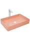 Раковина Weltwasser накладная матовая розовая 600х405х110 WW ELBACH 2174 MP 10000004510